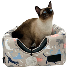 Taupe Catisse Cube Cat Bed